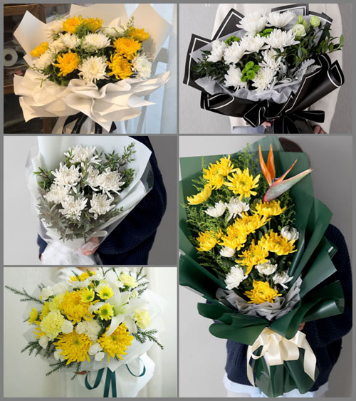 广东揭阳市普宁市后溪乡半径村白事花束代送